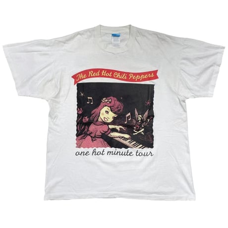 RED HOT CHILI PEPPERS ONE HOT MINUTE TOUR 1996 BOOTLEG WHITE FRUIT OF THE LOOM XL 1958