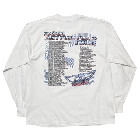 AEROSMITH SORAYAMA JUST PUSH PLAY TOUR 2001 LS WHITE XL 5140