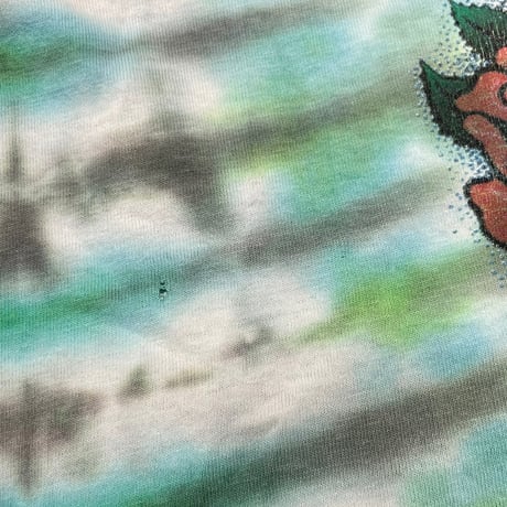 GRATEFUL DEAD 1995 SKULL & CROSS TIE DYE GREEN XL 3575