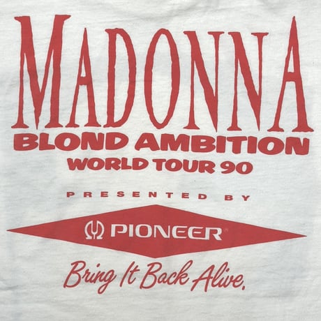MADONNA BLOND AMBITION 1990 PIONEER ANVIL XL 8086