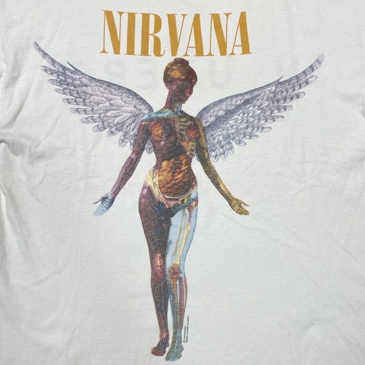 NIRVANA IN UTERO 1993 LS SCREEN STARS XL 7643 |