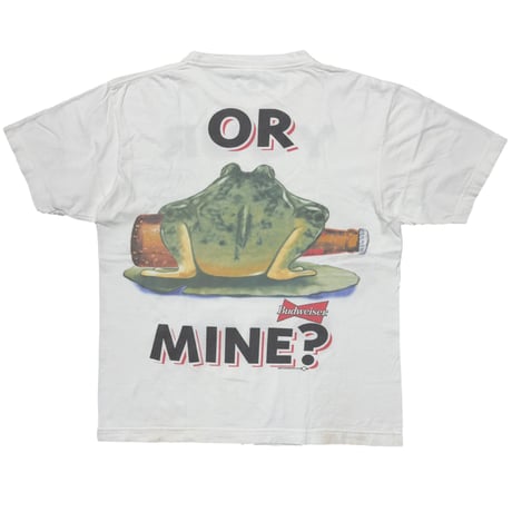 Budweiser 1995 FROG LINK PRINT YOUR PAD OR MINE ? WHITE CHAMP XL 5930