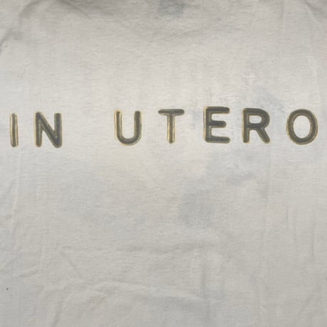 NIRVANA IN UTERO LS WHITE SCREEN STARS XL 8334
