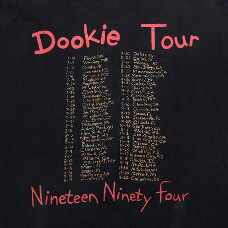 GREEN DAY DOOKIE TOUR NINETEEN NINETY FOUR BROCKUM XL 3120