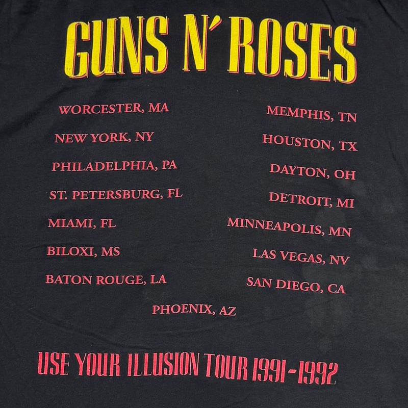 guns n' roses オリジナルプリント  生写真 GUNS N' ROSES USE YOUR ILLUSION TOUR 1991-1992