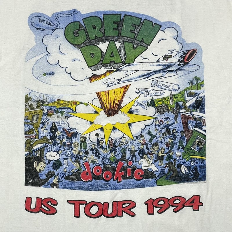 GREEN DAY DOOKIE US TOUR 1994 WHITE XL 5750 | g GREEN DAY DOOKIE US TOUR 1994 WHITE XL 5750 | g