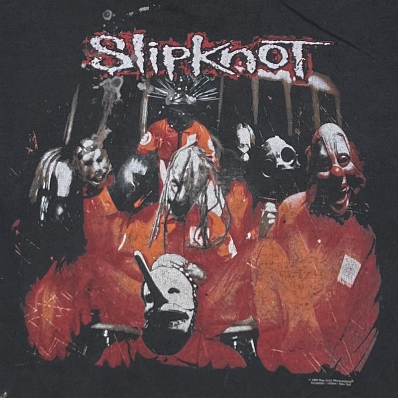 Slipknot 1ST ALBUM RED JUMP SUITS TULTEX LARGE