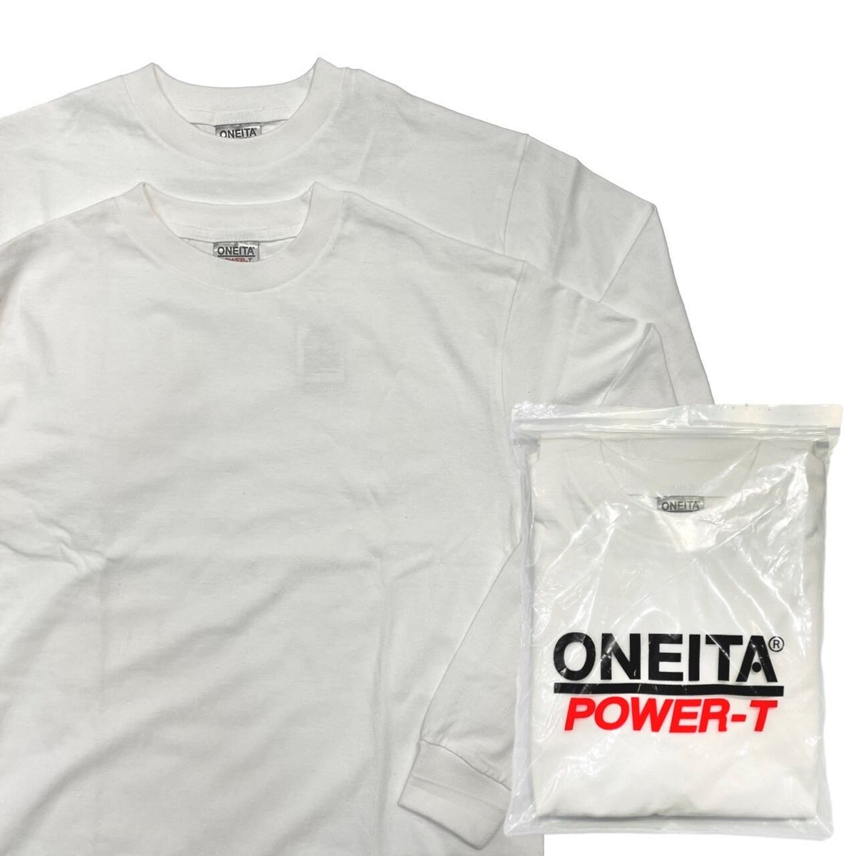 greatLAnd × ONEITA EXCLUSIVE L/S PACK TEE WHITE 2PACK