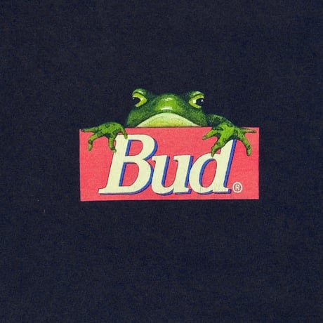 Budweiser 3 FROGS FLOATED POND NAVY SOF TEE XL 8125