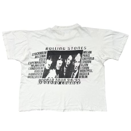 THE ROLLING STONES VOODOO LOUNGE DOT SPIKE TONGUE WHITE FITS LARGE 5779