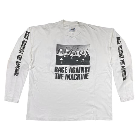 RAGE AGAINST THE MACHINE NUNS AND GUNS LS WHITE SCREEN STARS XL 2036