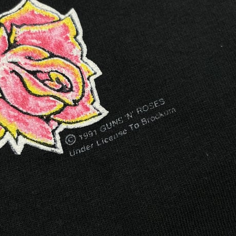 GUNS N' ROSES USE YOUR ILLUSION TOUR 1991 SKULL CROSS BROCKUM OSFA FITS XXL 8783