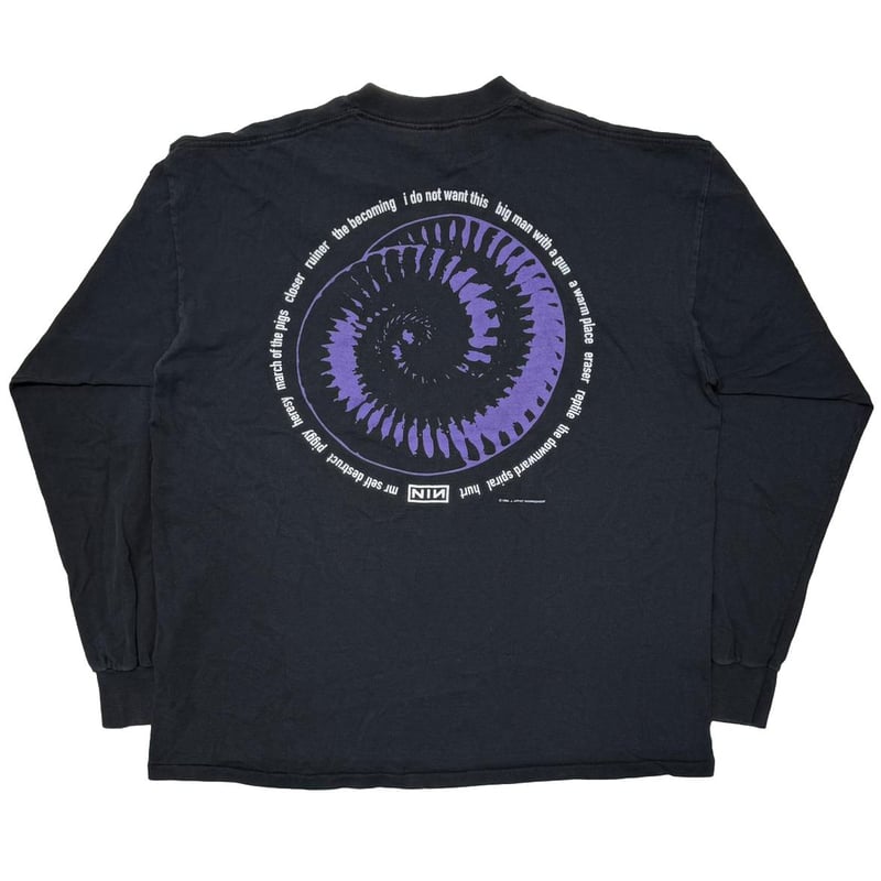 NINE INCH NAILS 1994 BOX LOGO LS FITS XL 7752 |