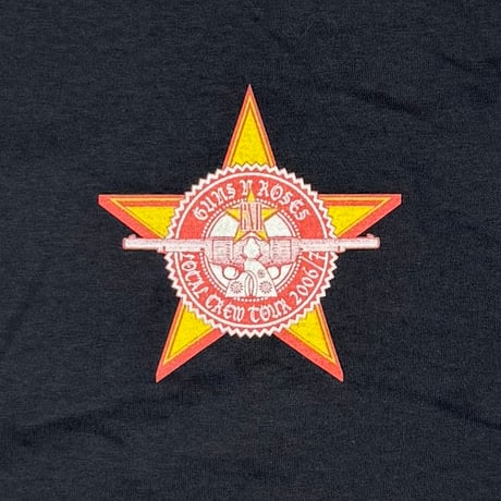 GUNS N' ROSES LOCAL CREW TOUR 2006 FRUIT OF THE LOOM XL 3331