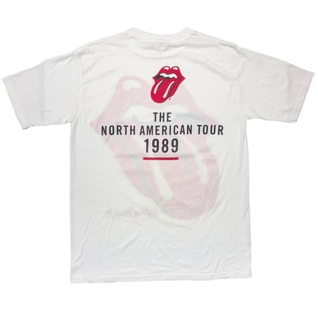 THE ROLLING STONES 1989 NORTH AMERICAN TOUR WHITE XL 7772