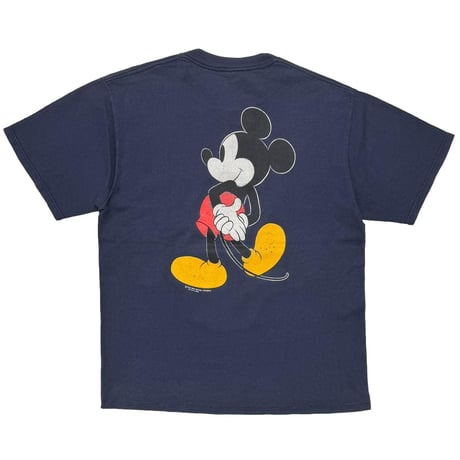 DISNEY VINTAGE CLASSIC MICKEY LINK PRINT CALIFORNIA NAVY LARGE 5126