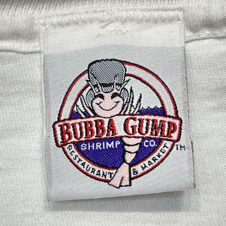 BUBBA GUMP SHRIMP CO. STUPID IS AS STUPID DOES SMILE WHITE FITS XL 4941