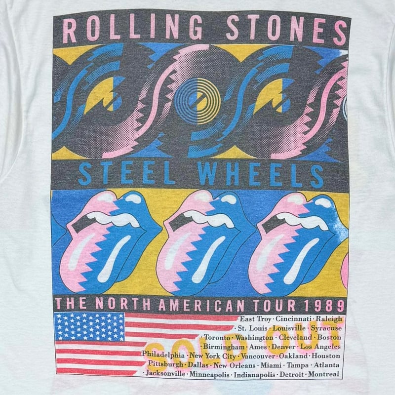 THE ROLLING STONES STEEL WHEELS TOUR 1989 WHITE