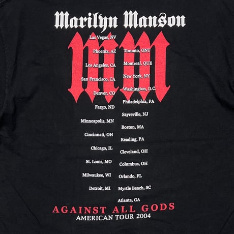 MARILYN MANSON AGAINST ALL GODS AMERICAN TOUR 2004 TENNESSEE RIVER XL 0489