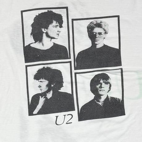 U2 BOY GREEN TEXT WHITE XL 3335