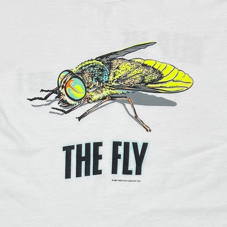 THE FLY 1986 WHITE HANES LARGE 7264
