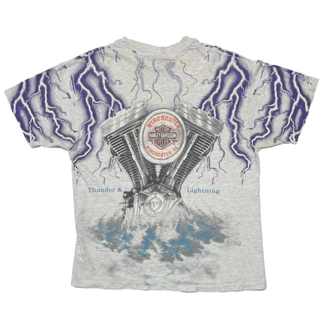 HARLEY DAVIDSON THUNDER & LIGHTNING GREY LARGE 0499