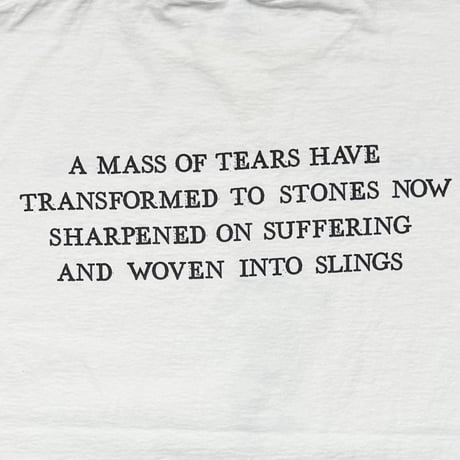 RAGE AGAINST THE MACHINE A MASS OF TEARS WHITE TULTEX LARGE 1969