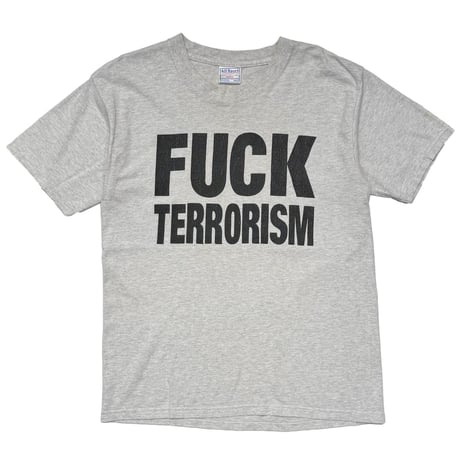 OLD&VINTAGE FUCK TERRORISM ALL SPORT ASH GREY MEDIUM 8737