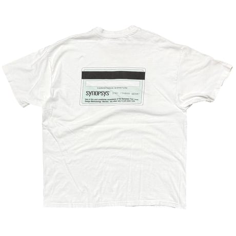 OLD & VINTAGE SYNOPSYS EXPRESS AMEX PARODY WHITE Hanes XL 7592