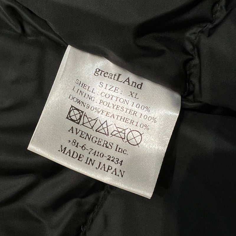 greatLAnd ORIGINAL GREATMAN DOWN JACKET XL | gr