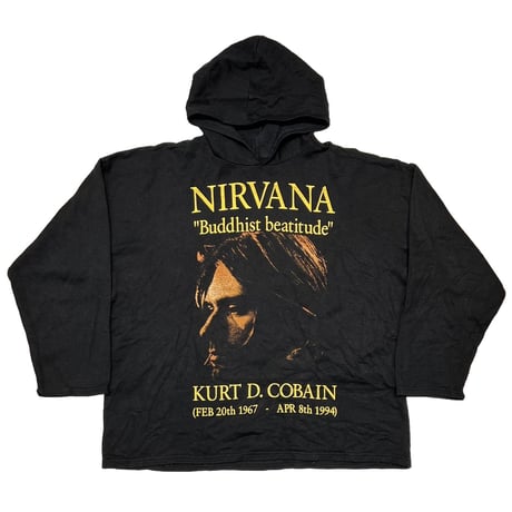 NIRVANA KURT COBAIN Buddhist beatitude BOOTLEG HOODIE FITS L-XL 1708
