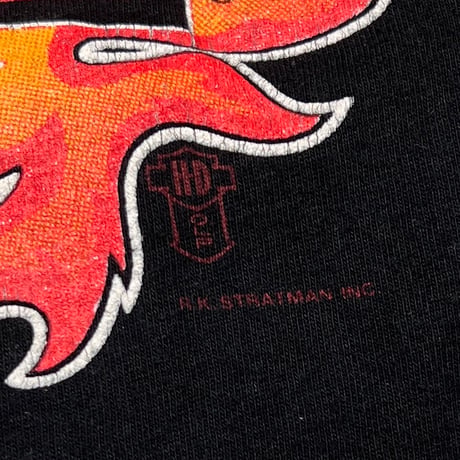 HARLEY DAVIDSON FRONT EMBLEM ARM FLAME PRINT LS BLACK XXL 9980