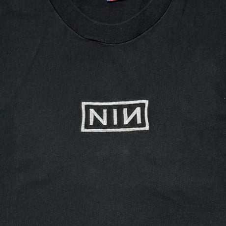 NINE INCH NAILS EMBROIDERY BOX LOGO FRUIT OF THE LOOM XL 9804