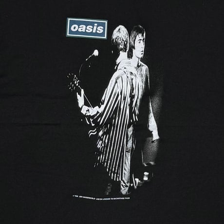 oasis 1996 GALLAGHER BROTHERS PORTRAIT BACKSTAGE PASS HANES XL 5938
