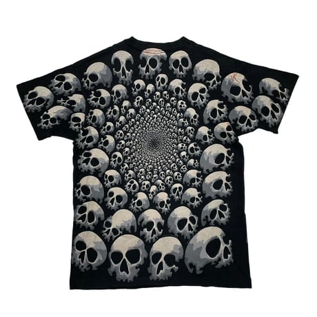LIQUID BLUE 1992 10,000 SKULL TEE LARGE 0894