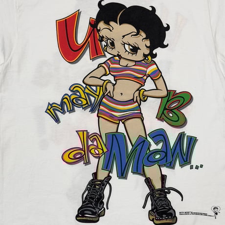 BETTY BOOP 1994 u may B da Man WHITE CHANGES LARGE 0073