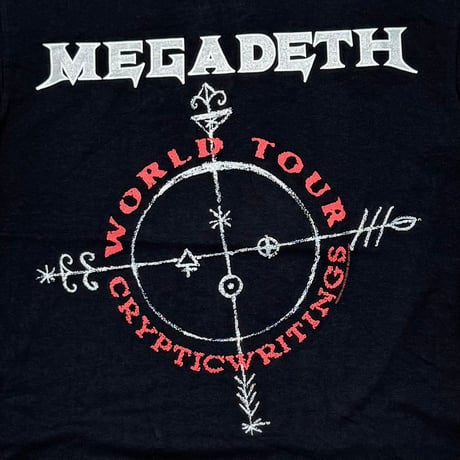 MEGADETH CRYPTIC WRITINGS WORLD TOUR giant MEDIUM 0461