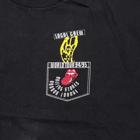 THE ROLLING STONES WORLD TOUR 94 95 LOCAL CREW SPIKE TONGUE BROCKUM XL 1118