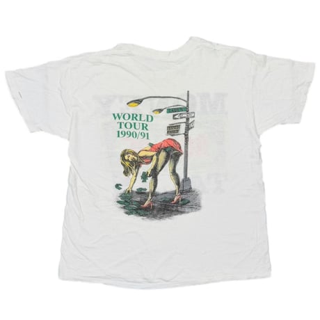 AC/DC 1990 MONEY TALKS WORLD TOUR WHITE FITS XL 0550