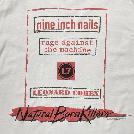 [MORE SALE] NATURAL BORN KILLERS 1994 BLOOD LUST MOVIE PROMO WHITE GIANT BY TULTEX XL 9663