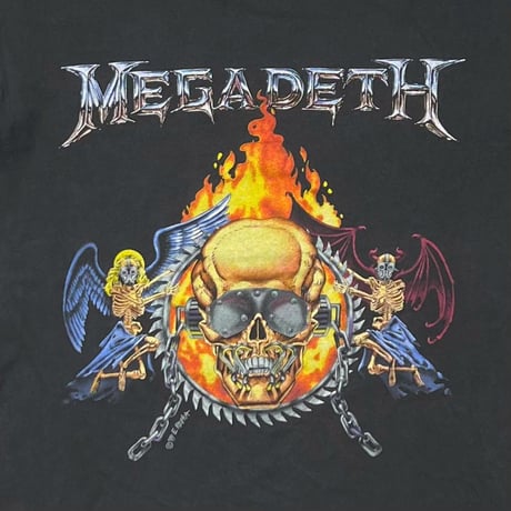 MEGADETH FLAMING SKULL BROCKUM LARGE 7732