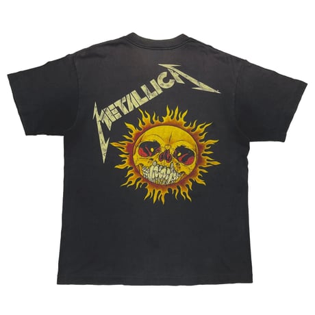 METALLICA 1994 PUSHEAD SIDE FLAME SKULL SOF TEE LARGE 9024