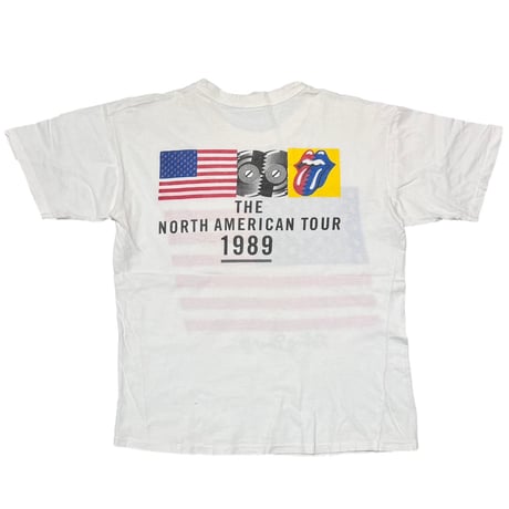THE ROLLING STONES 1989 THE NORTH AMERICAN TOUR WHITE FITS XL 1474
