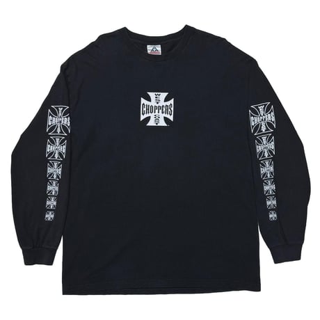 WEST COAST CHOPPERS IRON CROSS WHITE LS ALSTYLE XL 8176