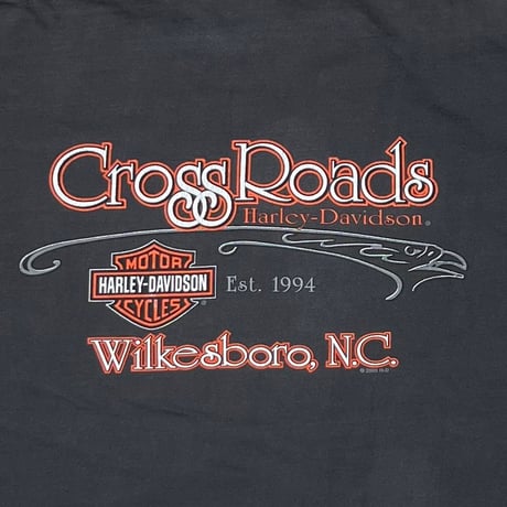 HARLEY DAVIDSON 2001 EMBLEM ARM CHAIN BACK CROSS ROADS LS XL 5034