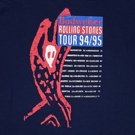 ROLLING STONES VOODOO LOUNGE Budweiser 94/95 NAVY BROCKUM XL 7824