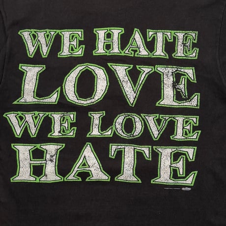 MARILYN MANSON WE HATE LOVE WE LOVE HATE RESIZE HANES XL FITS SMALL 0176