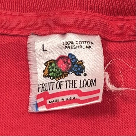 MUSTANG FRONT EMBROIDERY LOGO RED FRUIT OF THE LOOM LARGE 3220