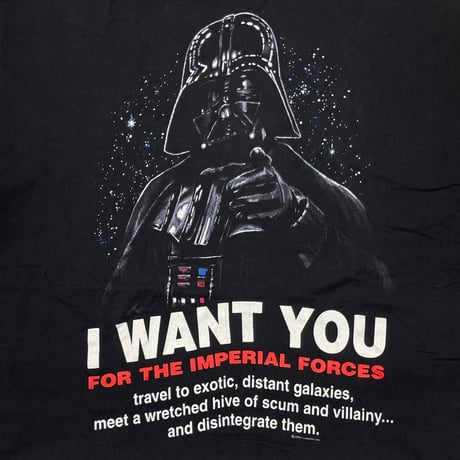 STAR WARS DARTH VADER I WANT YOU TULTEX XL 0713