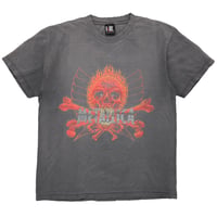 METALLICA PUSHEAD YING YANG REBEL SKULL FADED BLACK FITS LARGE 5772
